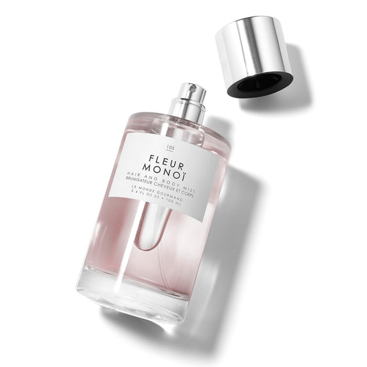 Le Monde Gourmand Fleur Monoi Hair & Body Mist - 3.4oz (100ml) - Floral, Coconut Fragrance Notes