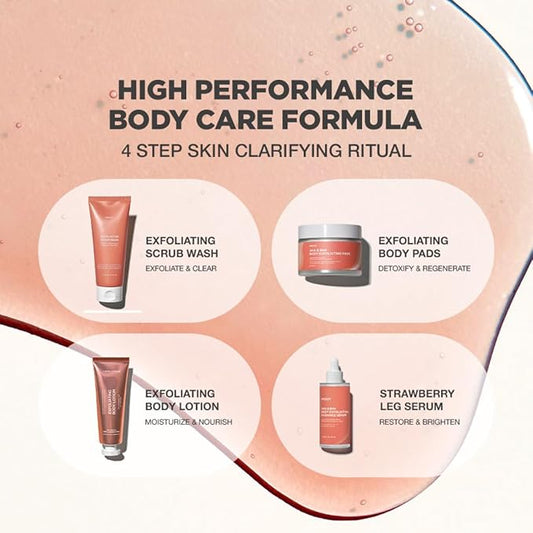 Strawberry Legs Treatment For Women Body Serum | Strawberry Legs Treatment For Women Exfoliating Body Serum | Chicken Skin Treatment Body Serum | Targets Strawberry Legs Treatment For Women