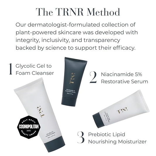 TRNR SKIN Face Care Routine | Natural, Plant-Based & Science-First Skincare Routine for Men & Women (Bundle)