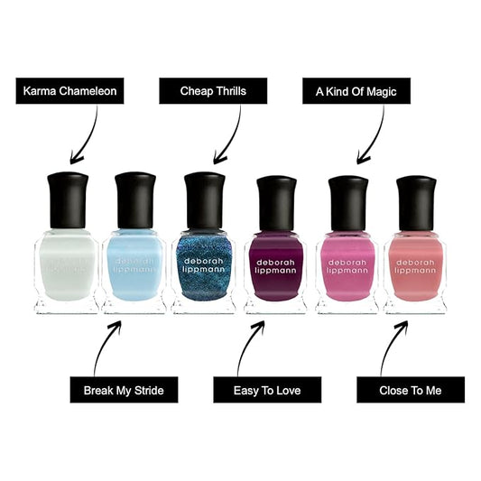 Deborah Lippmann Gel Lab Pro Nail Polish Set, Treatment Enriched Formula for Nail Health, Wear, and Shine, Vegan, No Animal Testing, 21 Free Formula