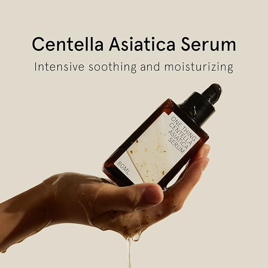 ONE THING Centella Asiatica Serum 2.7 Fl Oz | CICA HA Hyaluronic Acid Hydrating Soothing Ampoule for Oily Acne Prone Sensitive Irritated Facial Skin, Barrier Repair Fine Lines | Vegan Korean SkinCare
