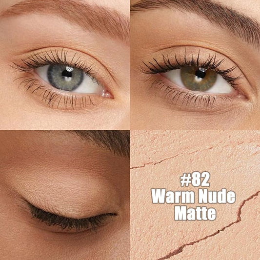 Kaely Cream Eye Shadow Sticks, Warm Nude Matte Eyeliner Pencil Eyeshadow Palette Makeup, Eye Highlighter Brightener Stick for Older Women Waterproof Pigmented, sombras para ojos, New-82