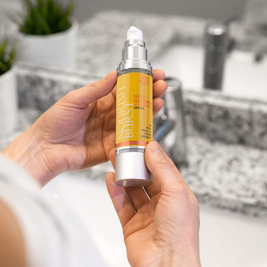 Nourish Beaute Hair Regrowth Treatment Serum for Hair Loss, Volume and Thickening with Caffeine for Men and Women, 1.7 Oz