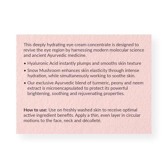 AVYA Hydroveda Moisturizer (1.7oz) - Advanced Ayurvedic Skincare/Hyaluronic Acid with Snow Mushroom/Soothes and Hydrates for Youthful Skin