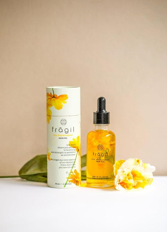 Vitamin C Glow Face Elixir, Hydrating Anti-Aging Face Oil for Sensitive Skin, Brightening & Nourishment | Organic, Plant-Based Facial Oil, Pollution Defense & Natural Glow | USA Made–1.69 fl oz