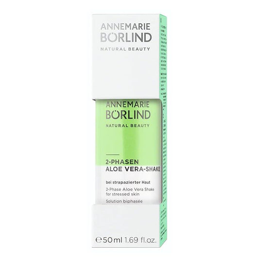 ANNEMARIE BÖRLIND - 2 Phase Aloe Vera Shake - Hyaluronic Acid + Aloe Vera + Black Currant Seed Oil For Soothed Skin - Soothing, Relaxing, Nourishing - 50ml