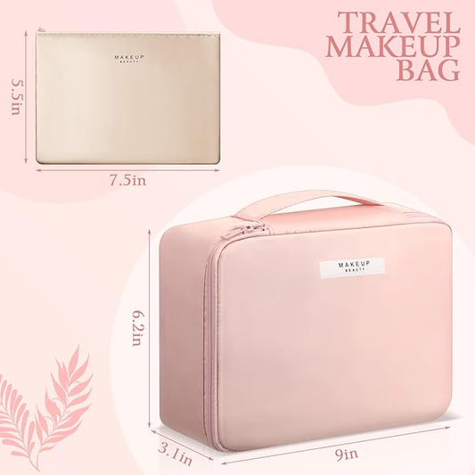 Sawysine 11 Pcs Pink Gift Box for Women Pink Birthday Basket Gifts Travel for Mother's Day Aesthetic Bags Makeup and Skin Care Spa Kit Mom Teacher Girlfriend