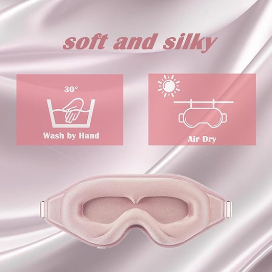 Eye Mask for Lash Extensions, Sleeping Mask for Women, 3D Contoured Eyelash Sleeping Mask for Extensions, Eye Covers for Sleeping for Travel, Airplane, Meditation