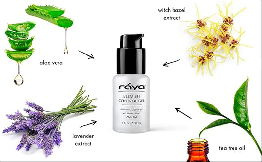 RAYA Blemish Control Gel (703) | Oil Controlling Facial Treatment Serum for Oily and Break-Out Prone Skin | Helps Reduce and Clear Up Blemishes