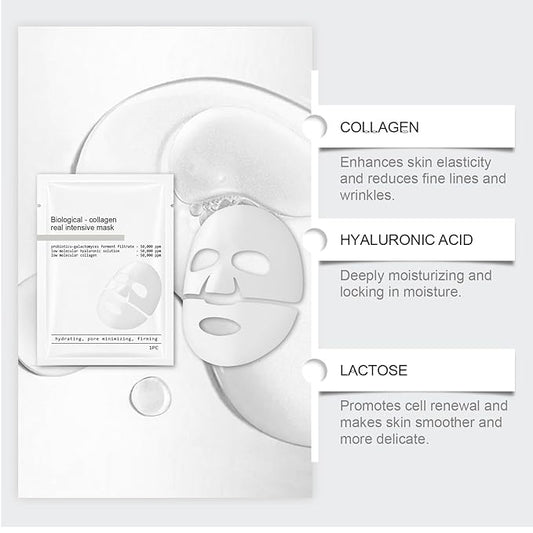 Bio-collagen mask, deep collagen mask, deep collagen overnight mask, Korean pure collagen mask, can improve skin moisturizing, elasticity and wrinkles