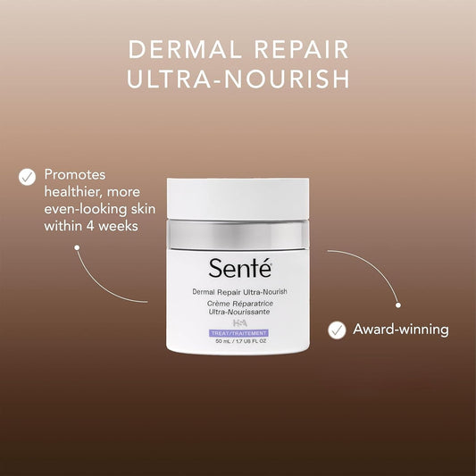 Senté Dermal Repair Ultra-Nourish - Rosacea Treatment For Dry, Sensitive Skin | Repairs, Replenishes & Reduces Skin Redness - 1.7 Fl Oz