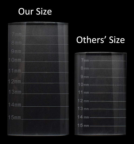 Eyelash Extension Crystal Pallet Lash Holder Tray Bigger Size with Storage Case 4.3x2.4 Inch