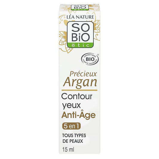 SO’BiO étic Précieux Argan - Crema Anti Age Contorno Occhi & Labbra 15 ml