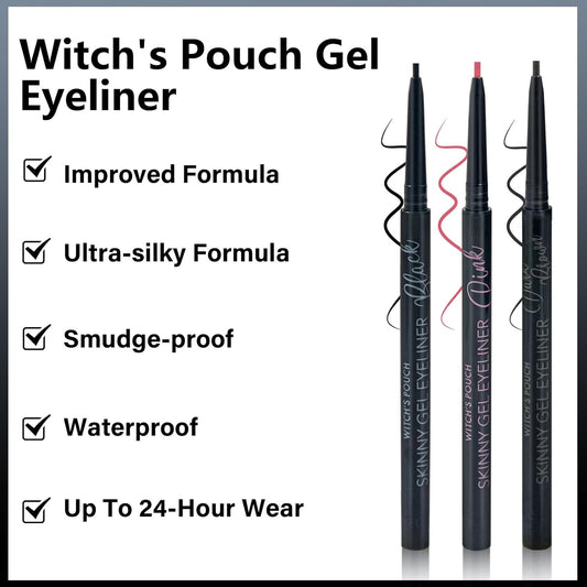 Witch's Pouch Gel Eyeliner Pencil Waterproof Smudge Proof, Long-Lasting Eye Liner, High-Intensity Colored Waterproof Eyeliner, Ultra-Smooth Korean Eye Pencil Eye Makeup (04 Cinnamon)