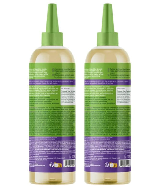 ORS Olive Oil Braidzone Soothing Scalp Oil with Lavender, Acai & Biotin for Nourishment 4.3 oz (Pack of 2)