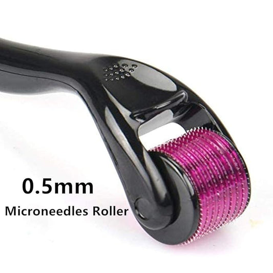 Derma Roller 0.5mm Microneedles Roller for Face, Scalp & Beard - Derma Roller, skin care Scalp Roller | Safe for Beginners | For Both Women & Men