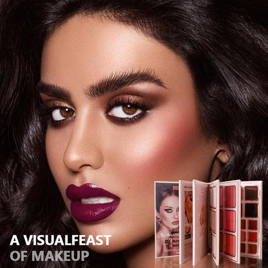 78 Colors All-In-One Makeup Palette – 5 Layer Makeup Kit with Matte & Shimmer Eyeshadows, Blushes, Highlighters, Lip Glosses & Lipsticks – Full Face Harmony Set – Holiday Gift for Women