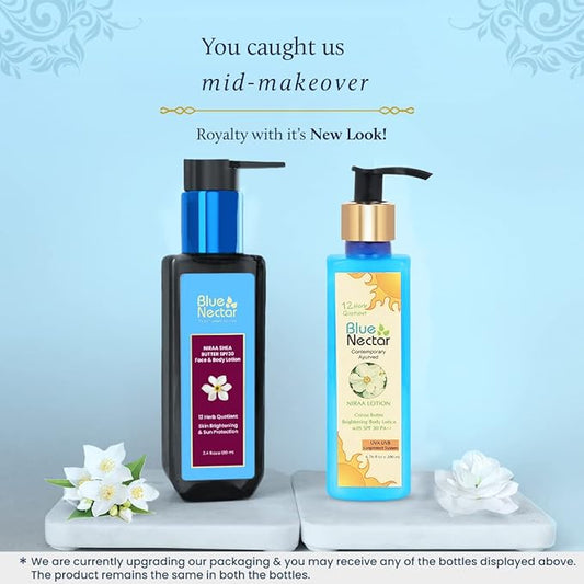 Blue Nectar Cocoa Butter Nargis Body Sunscreen Lotion with SPF 30 PA ++ - No Parabens, Silicones, Mineral Oil, Color (10 Herbs, 3.38 Fl oz)