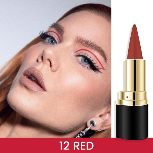 Kaely 2Pcs Red Dark Red Gel Eyeliner Pencil Set,Waterproof Color Colored Eye Liner Crayon,Cat Eye Stencil Gothic Halloween Makeup,Face Paint Eye Black Stick,delineadores de colores para ojos