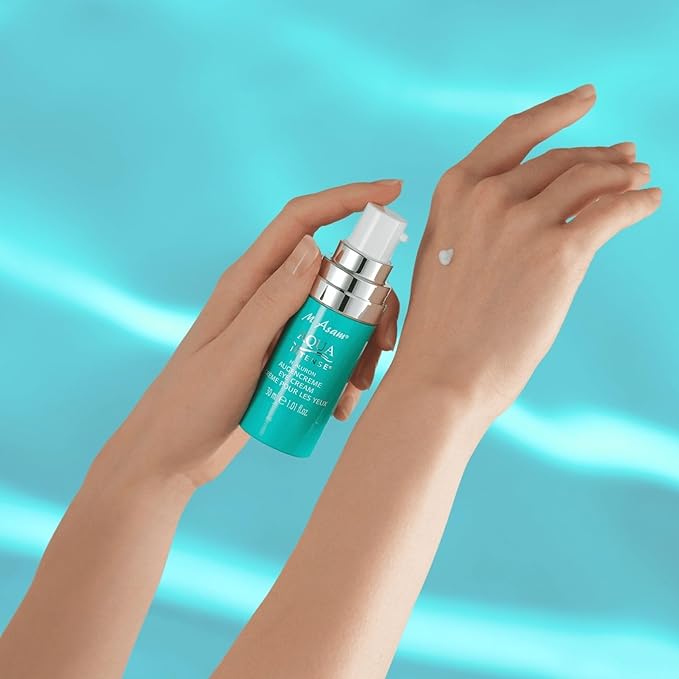 M. Asam AQUA INTENSE Eye Cream (1.01 Fl Oz) – Skin Care with Hyaluronic Acid, Under Eye Cream for Dark Circles, Puffiness & Bags, Hydrating Face Moisturizer for Wrinkles