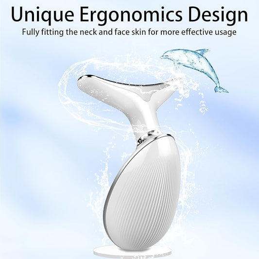 Face Sculpting Tool, Neck and Face Massager, Portable 3 in 1 Facial Device for Daily Skin Care, White
