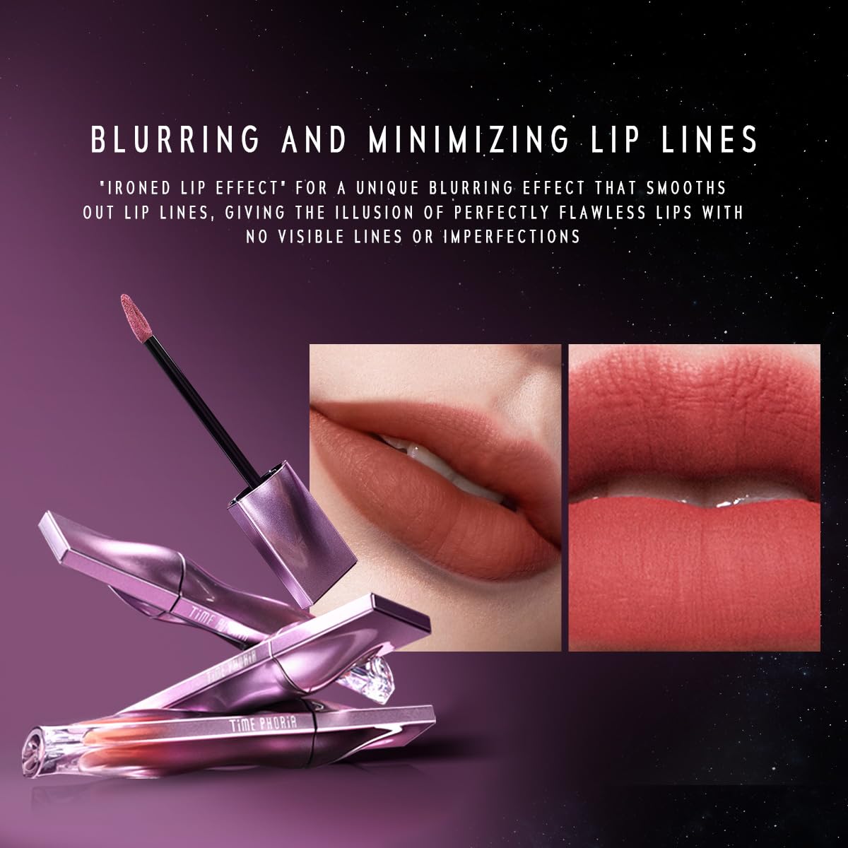 NEBULA VELVET LIP CREAM-Long Lasting Lip Stain, Waterproof and Transfer Proof Lip Tint, Matte Finish Lipstick, Smooth Out Lip Lines, Lightweight Lip Cream, High Coverage (01 CORDELIA)