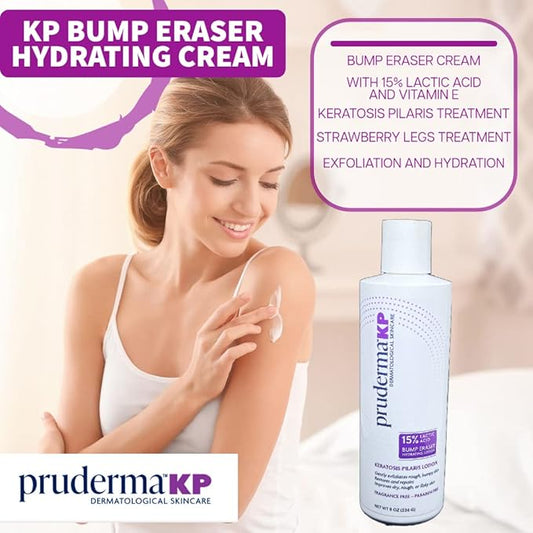 KP Keratosis Pilaris Treatment, KP Bump Eraser Hydrating lotion, Bumps Be Gone, Moisturizing and exfoliating lotion For Rough and Bumpy Dry Skin For Body, 8 Oz