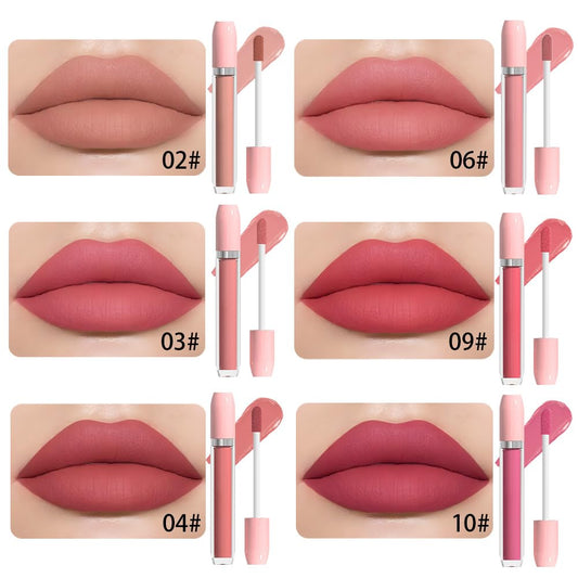BINGBRUSH Super Matte Longwear No-Budge Stay On Smudge Proof Liquid Lipstick Long Lasting Makeup for Women,Highly Pigmented Color and Instant Shine, Cheeky, Soft Matte Lip Cream Lightweight Lipgloss