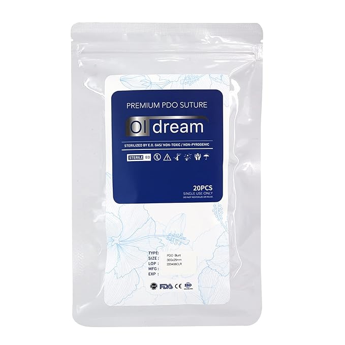 Oldream Pdo Threads Eye Lift for Eyes, Mono Screw Type, B-Type, 30G25MM, 20pcs