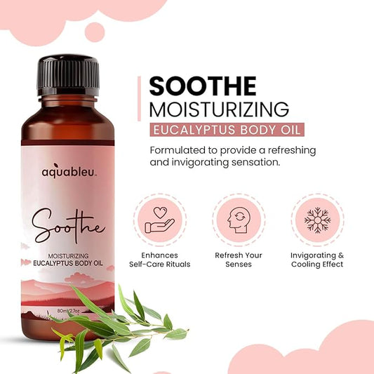 Eucalyptus Massage Oil – Soothing Aromatherapy Blend for Comfort – 80ml Bottle – Perfect for a Relaxing Experience – Great Gift for Women