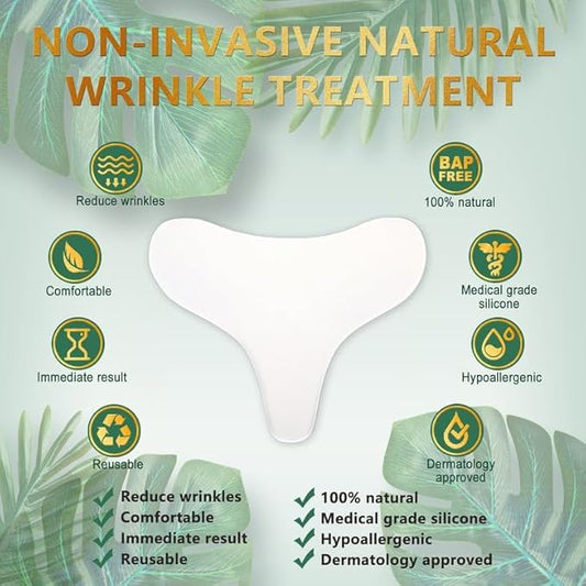 32 Pcs Wrinkle Patches,Reusable Silicone Face, Forehead, Neck & Chest Wrinkle Pads – Anti Aging Overnight Facial Smoothing Pads for Fine Lines, Decollete Care, Skin Rejuvenation