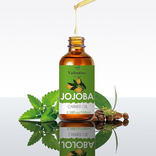 Jojoba Oil Organic – Natural Body Oil and Massage Oil, Body Spray for All Skin, Hair, and Nails, Cold Pressed & Hexane Free(Jojoba Oil, 3.4 Fl Oz)