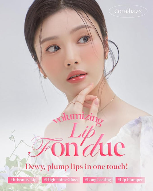 Volumizing Lip Fondue 09 Outrun 2g, 3-in-1 Melting Balm for Hydrating Lip Care, Plumping Volume and High-Gloss Water Glow, Infused with Rosehip Oil for Longlasting Moisture, Korean Makeup
