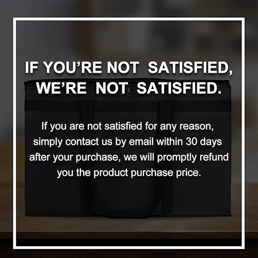 2-Pack Insulated Food Delivery Bag for Hot and Cold Meal, XXXL, Black, Grocery Tote Insulation Bag for Catering, Large Pizza Warmer