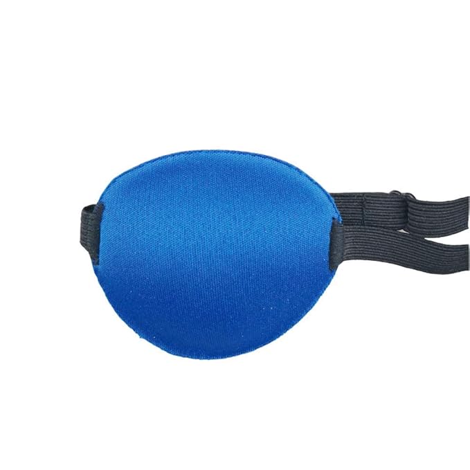 Soochat 3 Pack Eye Patch Strabismus Adjustable Eye Patch Eye Mask Buckle Adults and Kids Blue