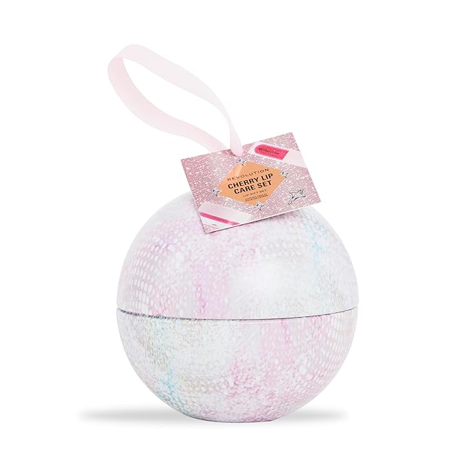 Revolution Beauty Cherry Lip Oil Gift Set Set with Cherry Glaze Lip Oil & Lip Mask, Nourishing & Conditioning, Vegan & Cruelty-Free