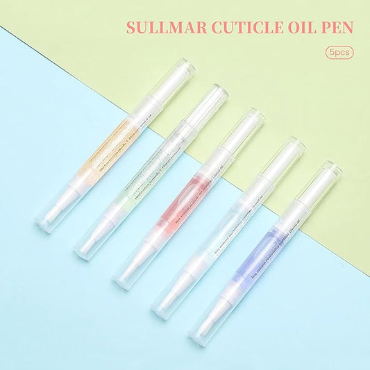 Nail Nutrition Pen - 5pcs Cuticle Oil Pen for Nail Strengthening & Care (DIY & Salon)