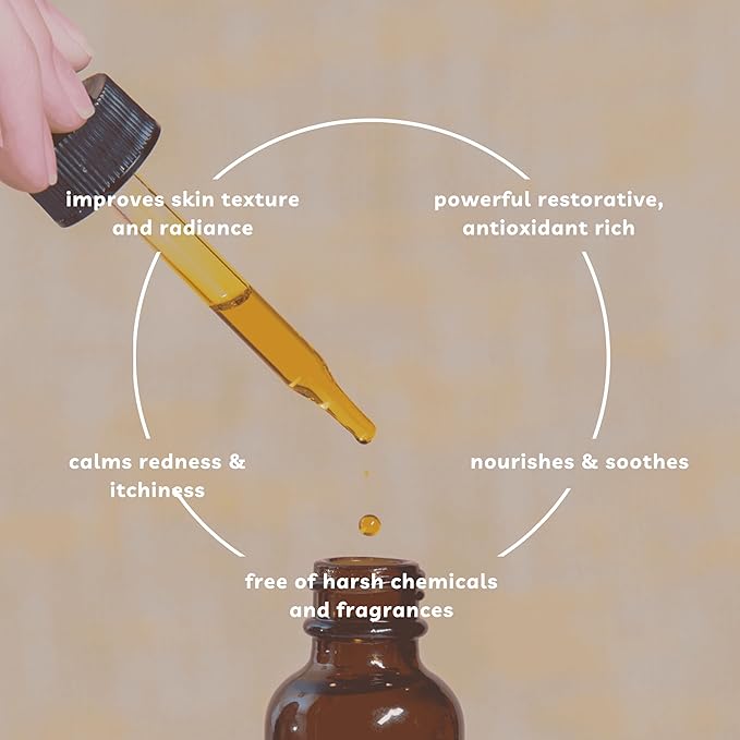 Organic Rosa de Mosqueta Oil- USDA Certified Rosehip Seed Oil Pure Cold Pressed, Repairs & Brightens Skin - Gua Sha Massage, Face, for All Skin Types - Aceite Facial 1OZ