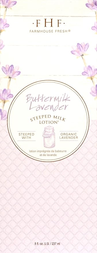FarmHouse Fresh Buttermilk Lavender Steeped Milk Lotion, 8 Fl Oz