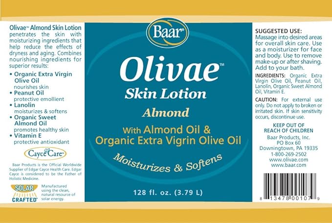 Olivae Skin Lotion & Massage Oil, Gallon