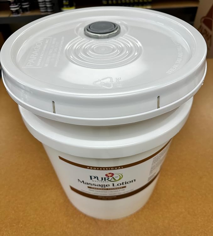 Coconut Therapy 5 Gallon Massage Lotion, Professional Deep Tissue, Natural Ingredients, Wellness Vitamin, Hydrating, Unscented for Physical Recovery, Muscle Relief, Non-Greasy