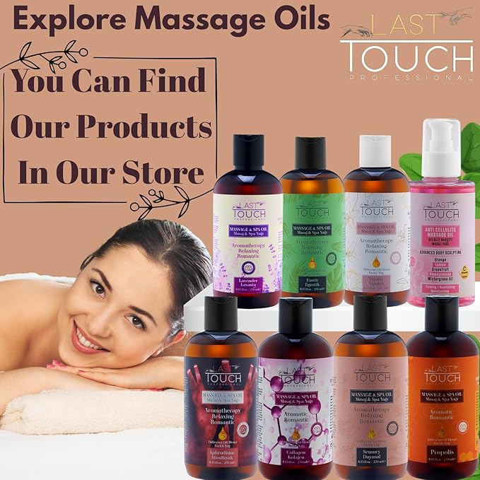 Lavender Sensual Massage Oil for Couples Sexual - Massage Oils for Date Night - Massage Oil for Massage Therapy - Aromatherapy Oil for Intimate Moments - Aphrodisiac Oil - 8.45 Fl Oz