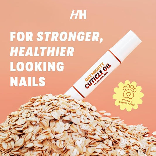 Handmade Heroes Cuticle Strengthening 8% Colloidal Oat Cuticle Oil Pen Rejuvenate Nail Nourish Repair Cuticles Vegan Cruelty Free Cuticle Oil helps grow nails fast manicure pedicure set (4pc Set)