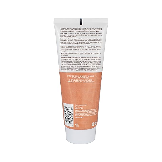 Freeman Exotic Blends Revitalizing Dutch Cacao Cream Facial Mask, 6 fl.oz./ 175 mL Tube