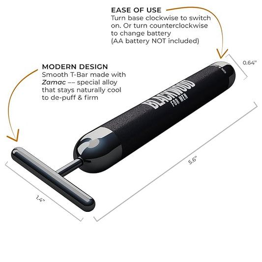 Blackwood For Men Eye Roller Facial Massager - Face Sculpting Tool for Men-Fights Puffy Eyes, Dark Circles, & Crow's Feet- Self Care Gifts Face Massager Facial Tools-Gua Sha & Jade Roller Alternative