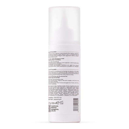 NAPURA O8 Intense Moisture Hair Oil Treatment Mask for Dry, Damaged Hair with Cashmere Proteins, Amla, Jojoba, Avocado Oil (5.07 fl oz) - Nourishes, Restores Elasticity & Enhances Shine for Dull Hair