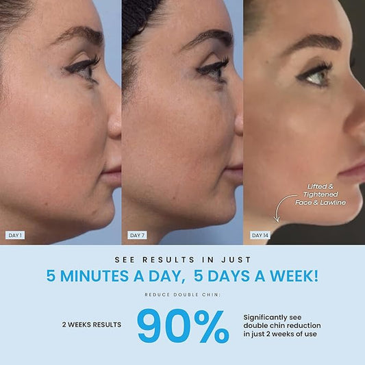 LiftLab Skin Sculptor - 3-in-1 LED Light Facial and Neck Massager - Rejuvenation, Relaxation & Firmness - Red, Blue & Green Light Modes - Portable, Ergonomic Design for Home Skincare