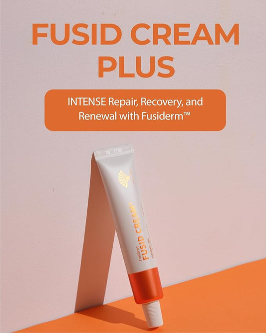 Fusid Cream Plus (0.5oz) - Moisturizer Face Cream for Daily Hydration, Even Skin Tone Travel Essentials Korean Moisturizer for Face with Fusiderm, Peptides, Vitamin C