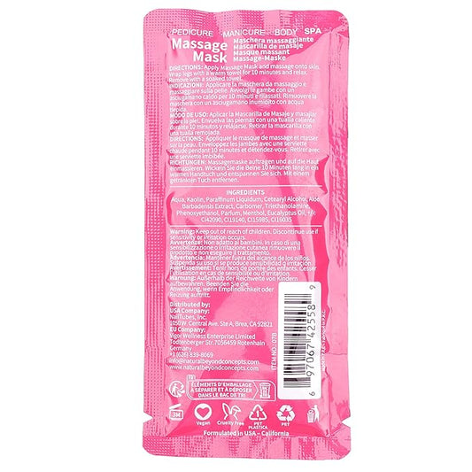 Pedicure Kit Foot Soak Set: Bubble Salt, Sugar Scrub, Massage Mask, Massage Lotion in a Box, 4 Step Foot Spa Kit for Dry Feet, Softens Calluses, Soothes Sore, Tired Feet(3 Set Rose)