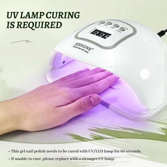 JODSONE 3Pcs 10ml Top Coat Base Coat Builder Gel Set – No Wipe Gel for Strengthening Thickening and Nail Extension Requires U V Lamp Curing